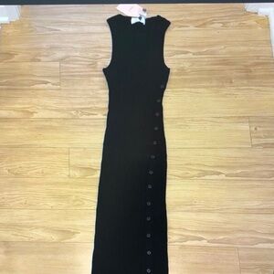 La Ligne Elegant Black Sleeveless Maxi Dress